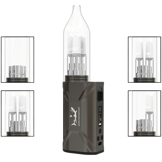 Hamilton Devices Jetstream - Triple Cartridge Vape Battery - Gunmetal