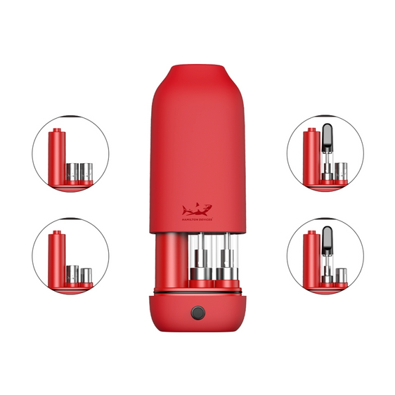 Hamilton Devices Tombstone V2 - Dual 510 Vape Battery - Red