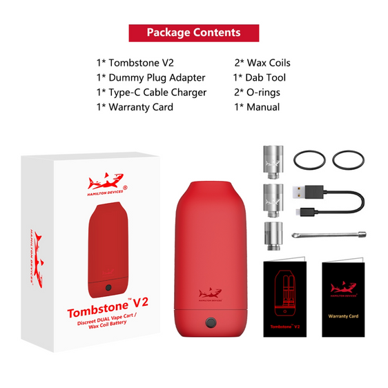 Hamilton Devices Tombstone V2 - Dual 510 Vape Battery