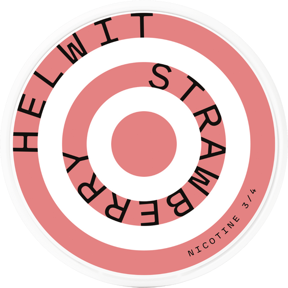 Helwit Strawberry 4.5mg Nicotine Pouches (5 Pack)
