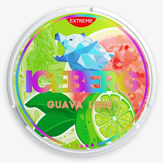 Iceberg Nicotine Pouches - Guava Lime 35MG (5 Pack)