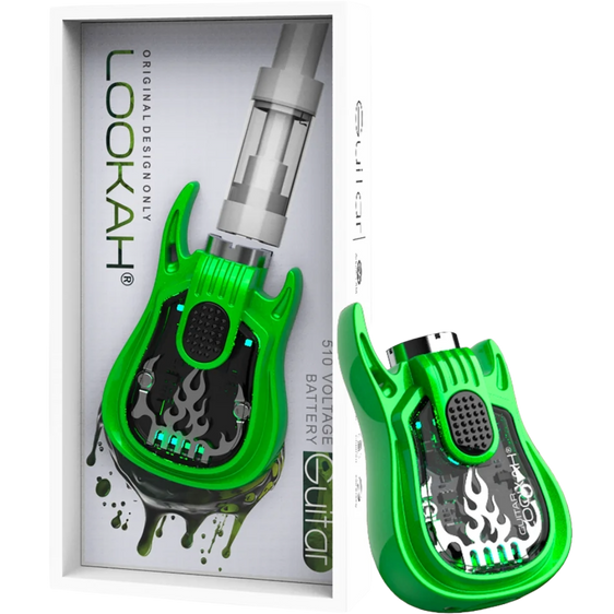 Lookah Guitar - 510 Vape Battery - Green