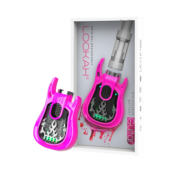 Lookah Guitar - 510 Vape Battery - Pink