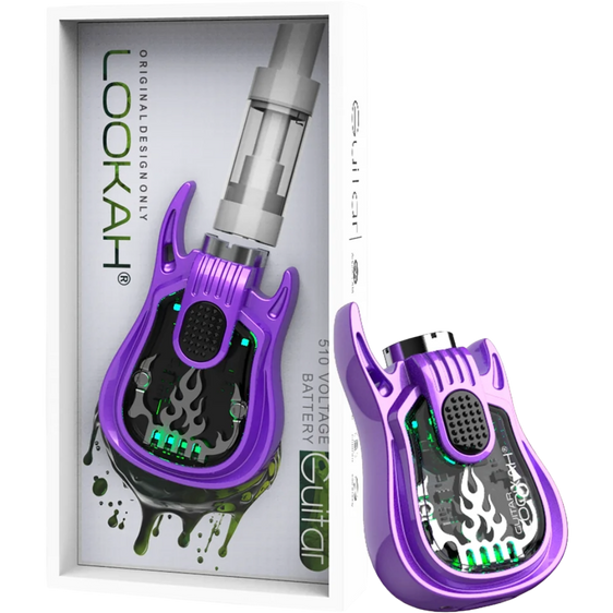 Lookah Guitar - 510 Vape Battery - Purple