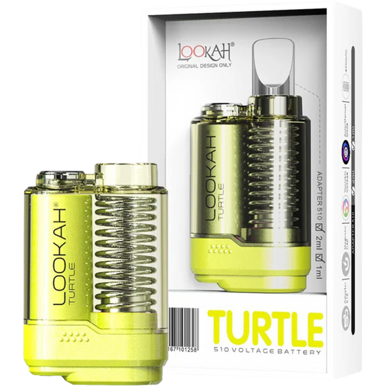 Lookah Turtle - 510 Vape Battery - Neon Green