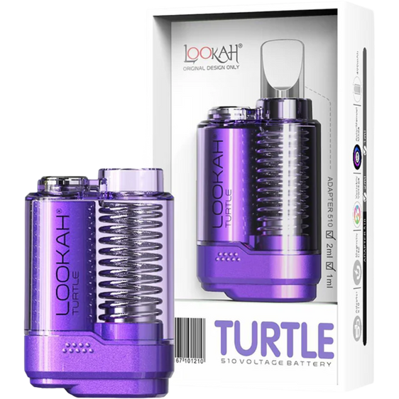 Lookah Turtle - 510 Vape Battery - Purple