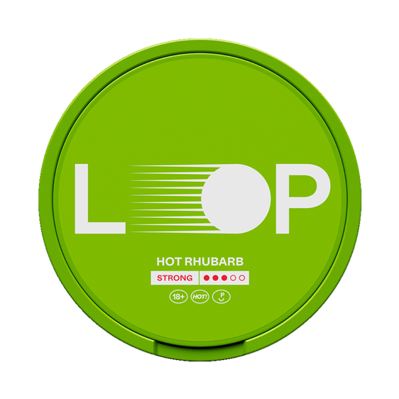 Loop Hot Rhubarb 9.4mg Nicotine Pouches (5 Pack)