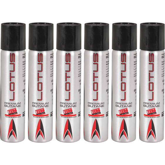 Lotus Super Premium Butane Gas 90ml - 6 Pack