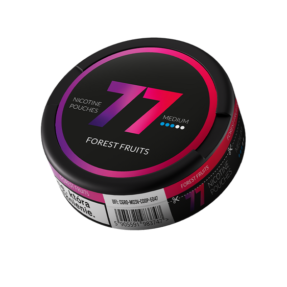 77 Forest Fruits Nicotine Pouches – 10mg (5 Pack)