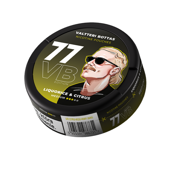 77 Liquorice Citrus Nicotine Pouches – 10mg (5 Pack)
