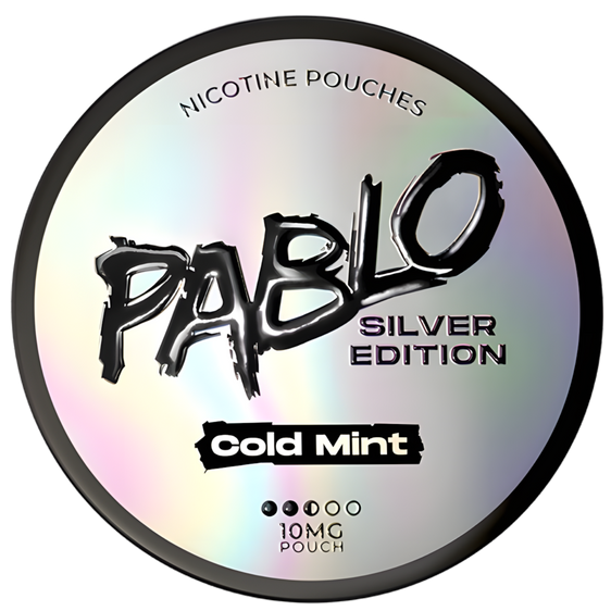 Pablo Silver Edition Cold Mint 10mg Nicotine Pouches (5 Pack)