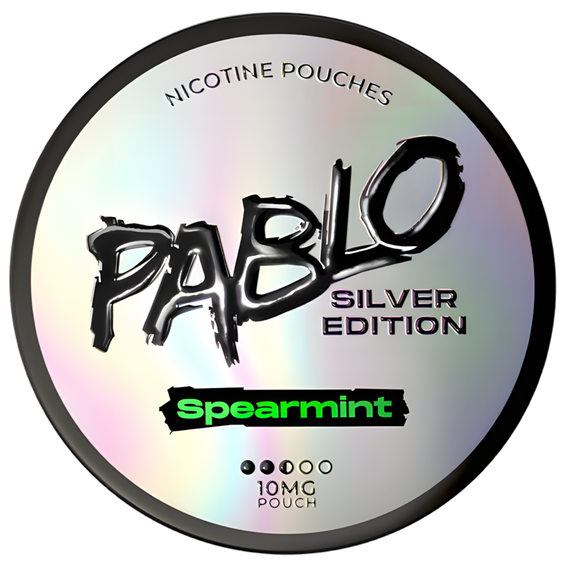 Pablo Silver Edition Spearmint 10mg Nicotine Pouches (5 Pack)