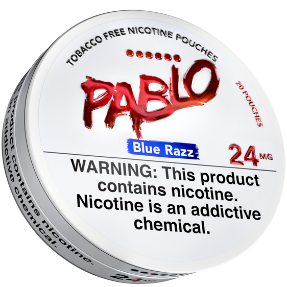 Pablo Nicotine Pouches Blue Razz - 5 Pack - 24mg