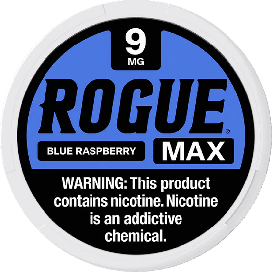 Rogue MAX Blue Raspberry Nicotine Pouches (5 Pack)