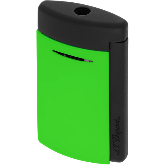 S.T. Dupont Minijet Torch Lighter - Matte Black & Neon Green