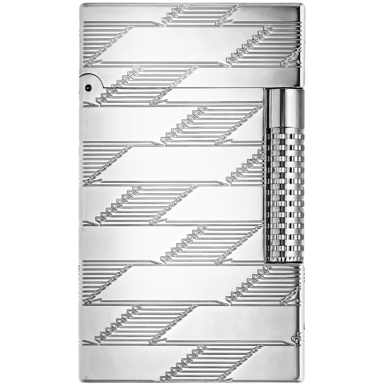 S.T. Dupont Le Grand Lighter – Monogram 1872 Silver