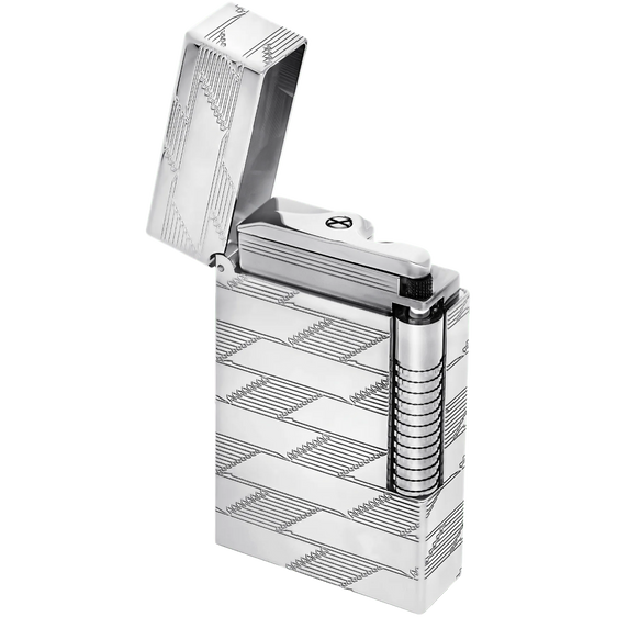 S.T. Dupont Le Grand Lighter – Monogram 1872 Silver
