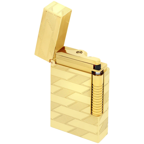 S. T. Dupont Lighter Fluo Le Grand - Fire X Yellow Gold
