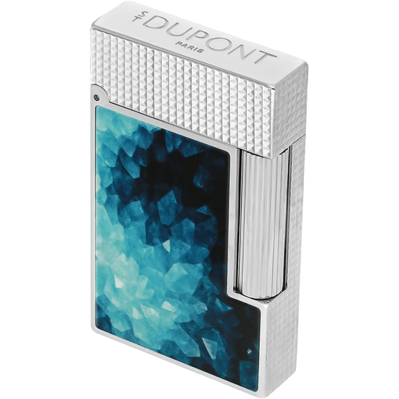 S.T. Dupont Ligne 2 Géode Lacquered Lighter - Blue