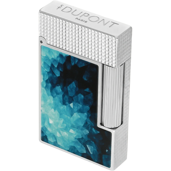S.T. Dupont Ligne 2 Géode Lacquered Lighter - Blue
