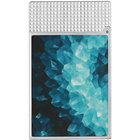 S.T. Dupont Ligne 2 Géode Lacquered Lighter - Blue