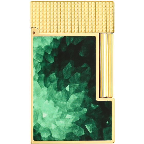 S.T. Dupont Ligne 2 Géode Lacquered Lighter - Green