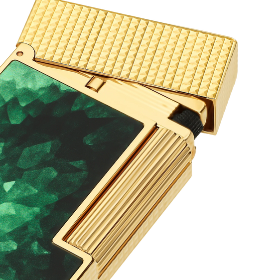 S.T. Dupont Ligne 2 Géode Lacquered Lighter - Green