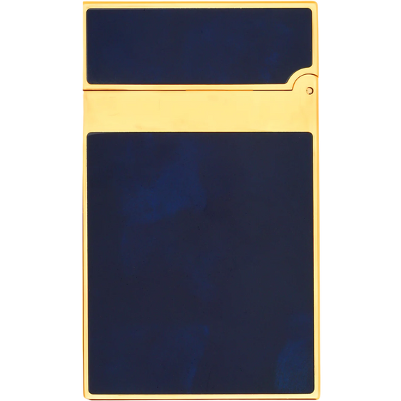 S.T. Dupont Ligne 2 Lighter – Blue Lacquer & Yellow Gold