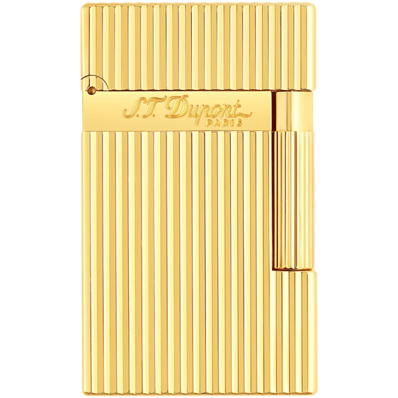 S.T. Dupont Ligne 2 Lighter – Vertical Guilloche Gold