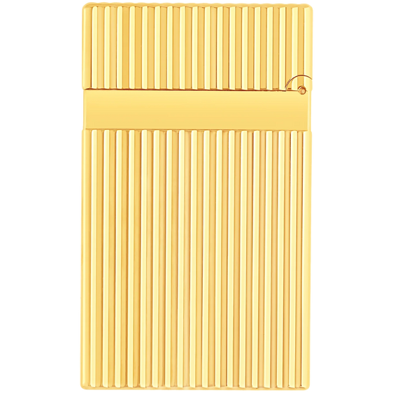 S.T. Dupont Ligne 2 Lighter – Vertical Guilloche Gold