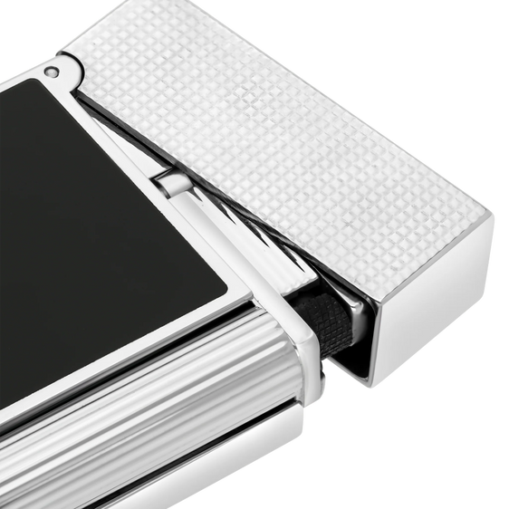 S.T. Dupont Ligne 2 Lighter – Micro Diamond Head Silver