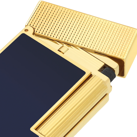 S.T. Dupont Ligne 2 Lighter – Micro Diamond Head Dark Blue