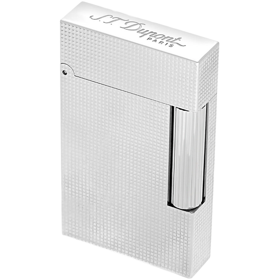 S.T. Dupont Ligne 2 Lighter – Micro Diamond Head Silver