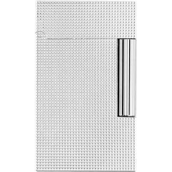 S.T. Dupont Ligne 2 Lighter – Micro Diamond Head Silver
