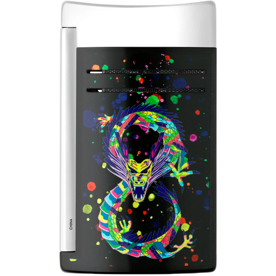S.T. Dupont Maxijet Lighter – Glossy Black Dragon