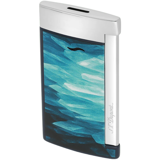 S.T. Dupont Slim 7 Géode Lacquered Lighter – Blue