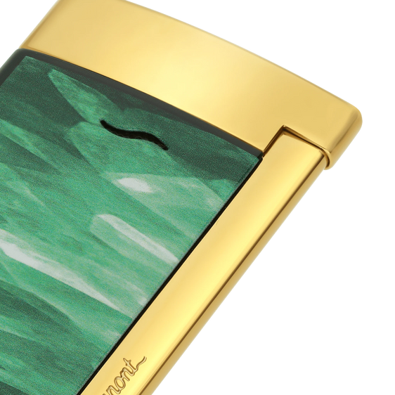 S.T. Dupont Slim 7 Géode Lacquered Lighter – Green
