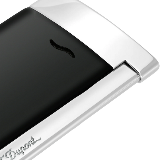 S.T. Dupont Slim 7 Lighter – Black & Chrome