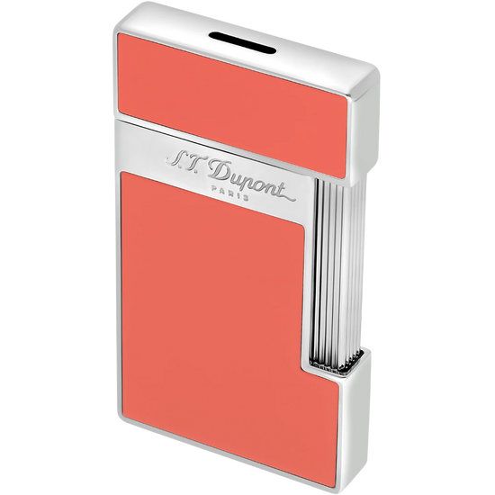 S.T. Dupont Slimmy Lighter – Coral & Chrome