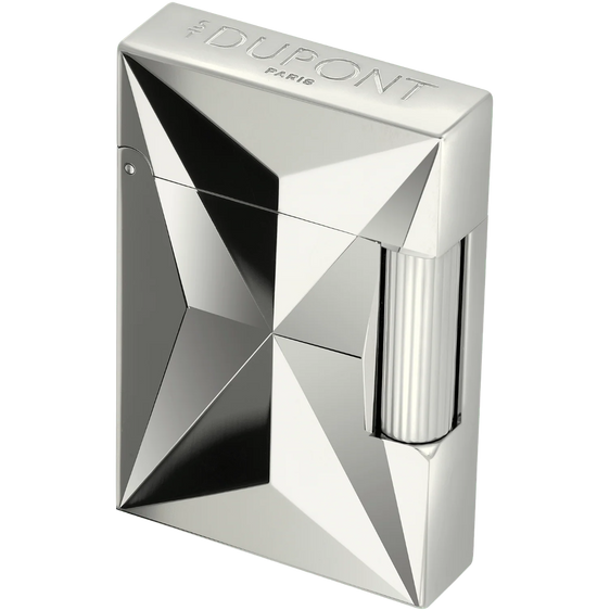 S.T. Dupont Small Ligne 2 Lighter – Fire X Silver
