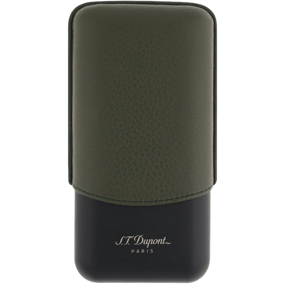 S.T. Dupont Triple Cigar Case – Khaki Matte Grained