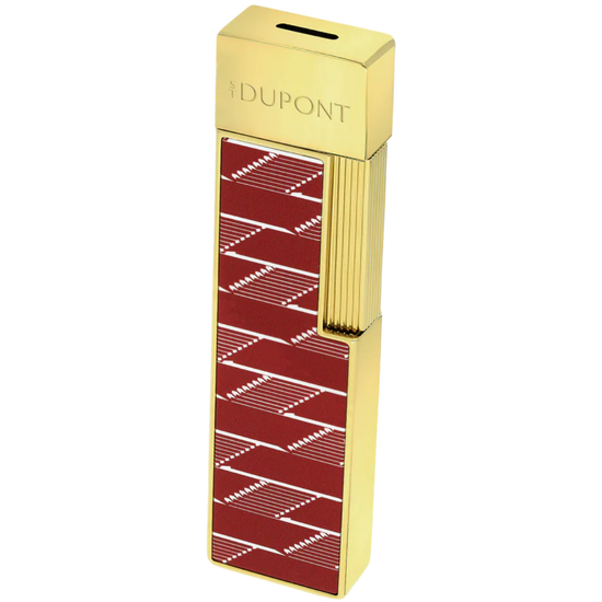 S.T. Dupont Twiggy Lighter - Burgundy Monogram & Gold