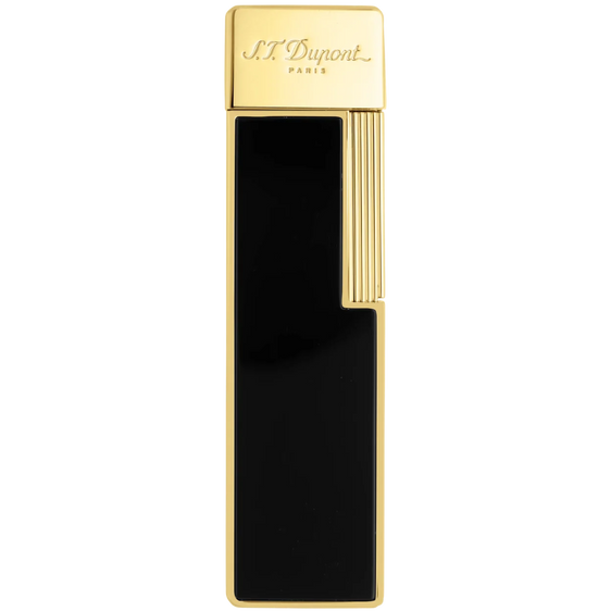 S.T. Dupont Twiggy Lighter - Black Lacquer & Gold