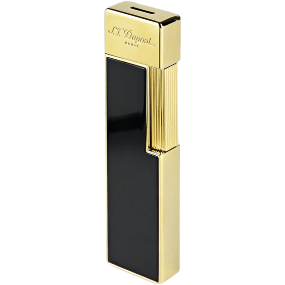 S.T. Dupont Twiggy Lighter - Black Lacquer & Gold