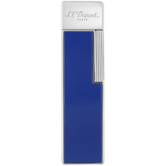 S.T. Dupont Twiggy Lighter - Blue Lacquer & Chrome