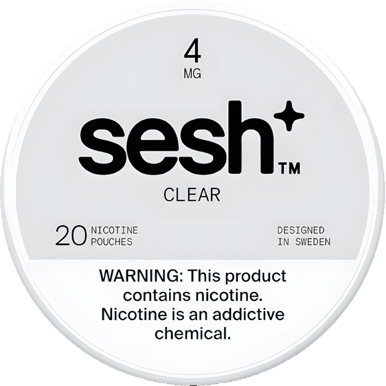 Sesh+ Clear Nicotine Pouches (5 Pack) - 4MG