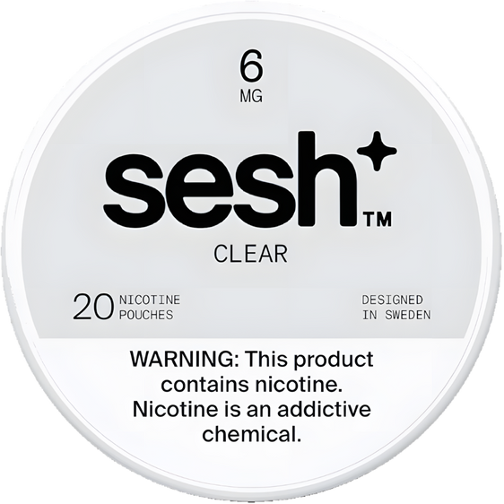 Sesh+ Clear Nicotine Pouches (5 Pack) - 6MG
