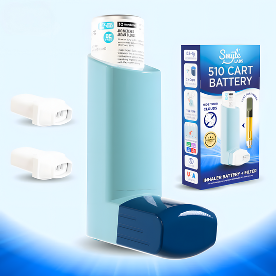 Smyle Inhaler - Discreet 510 Battery - Blue