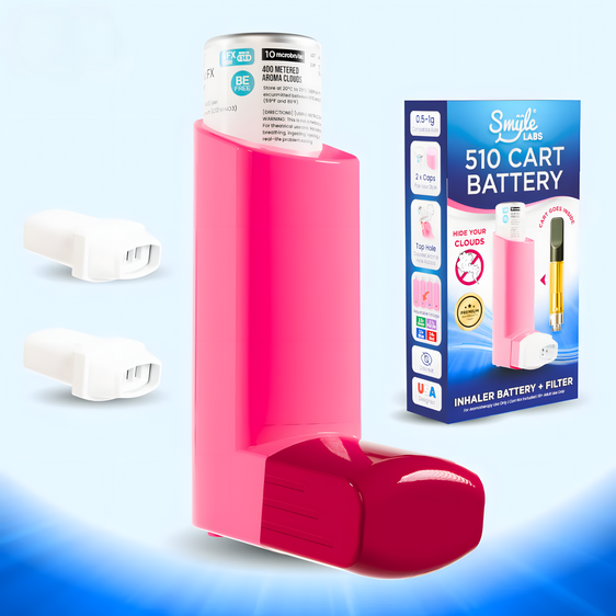 Smyle Inhaler - Discreet 510 Battery - Pink