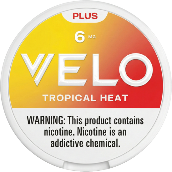 VELO Plus Tropical Heat Nicotine Pouches 6MG (5 Pack)